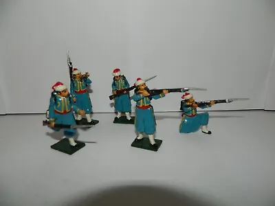 5 Vintage Steadfast Borbur White Metal Lead Acw Zouaves • £24.99