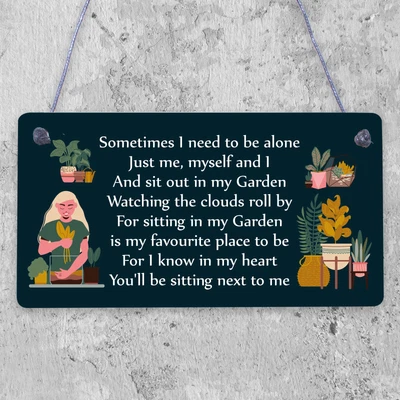 £3.99 • Buy Garden Memorial Hanging Plaque SummerHouse Garden Shed Sign Gifts For Mum Nan