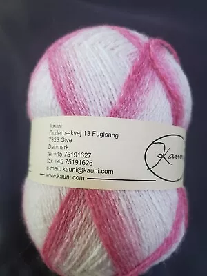 Kauni Effektgarn Gradient Yarn EE 150g 100% Wool 8/2 Sport Pink Light Pink White • $24.99