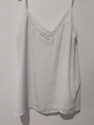 Decjuba Camisole White Top Womens Size AU12 EUC • $10