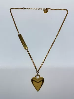 Versace Medusa Heart Chain Pendants W/Box Gold MEN'S Ladies Accessories Auth • $304.15