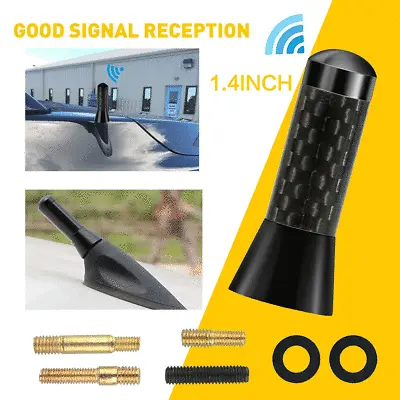 Real Carbon Fiber 1.4 Inch Short Antenna Jdm Style Am/fm Radio Aerial Whip Black • $7.99