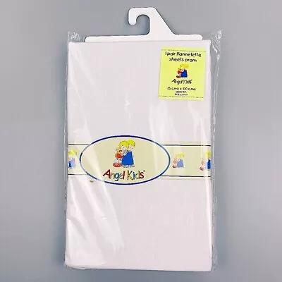 Baby Flannelette Sheets Flat 100% Cotton - Angel Kids Pram Cot And Cot Bed • £12.90