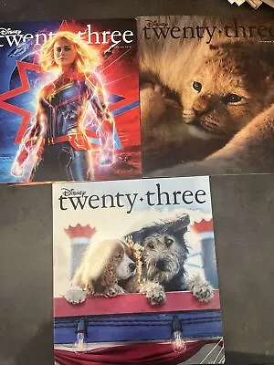 Disney Twenty Three (3) D23 Magazine Lot Used 2019 • $25