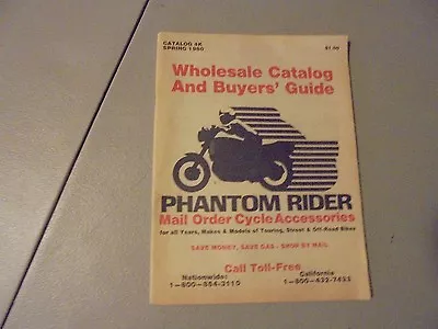 Spring 1980 Phantom Rider Motorcycle Catalog4kcosta Mesaca Bootshelmetssis • $7.50