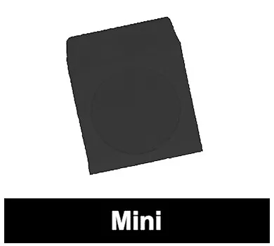 100g Black Paper Sleeves Mini CD/DVD Window With Flap Lot • $10.95