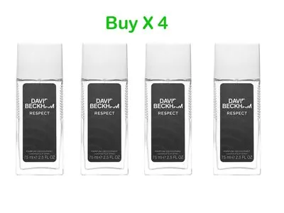 David Beckham Respect Parfum Deodorant Spray 4 X 75ml For Him • £17.99