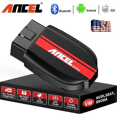 ANCEL BD500 Car OBD2 Scanner Code Reader ABS SRS Diagnostic For VW Full Systems • $49