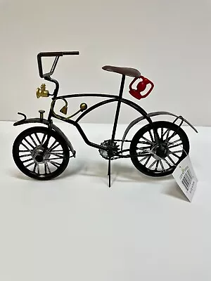 Metal Black Bicycle Sculpture Statue 7  Cycling Bicycle Art Bike Decor New • $12.50