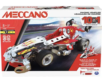 £19.99 • Buy Meccano, 10-in-1 Racing Vehicles STEM Model Building Kit - 225 Parts. Age 8+