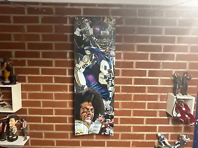 36x11apx RANDY MOSS Vinyl POSTER Minnesota Vikings Print Fran Tarkenton Foreman • $22.99