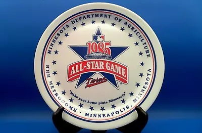 1985 All Star Game Plastic 10 1/4  Inch Plate Minnesota Twins HHH Metrodome • $24.99