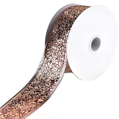 Disco Glitter Metallic Edge Wired Ribbon 1-1/2-Inch 10-Yard • $12.95