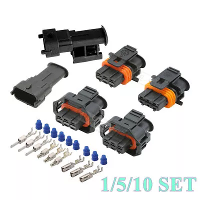 3 Pin/Way BOSCH Automotive Ignition System Male Female Connector Plug Socket Kit • $2.90