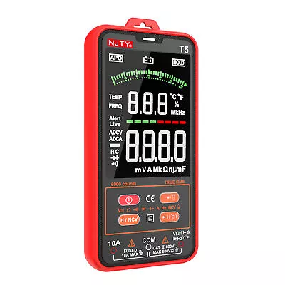 NJTY T5 6000 Counts True RMS Multimeter Digital Universal Tester 3.8-inch N3B5 • $30.99