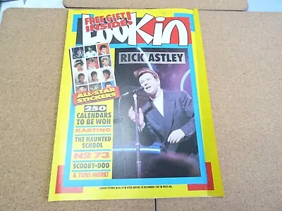 Look-In Magazine Nov 28th 1987 Rick Astley And Colin Vearncombe Of Black • £7.50