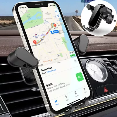 360° Universal Air Vent Mobile Phone Holder In Car Stand Cradle Mount GPS IPhone • £5.59