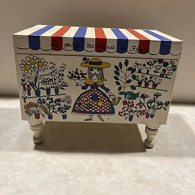 Le Petit Marchande De Fleurs Musical Jewelry Box On Legs Works • $9.95