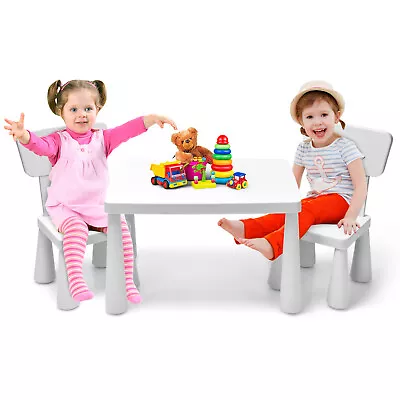 3 Piece Kids Table And Chair Set Toddler Activity Desk And Chairs Kids Furniture • £74.95