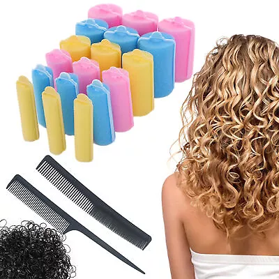 56Pcs Foam Hair Rollers Heatless Curler Stylish For Long Medium Short Hair Women • $18.99