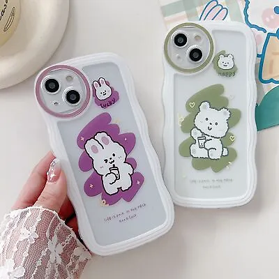 Case For Various Phone Slim Wavy Edge Cute Cartoon Shockproof Shell Soft Covers • £2.39