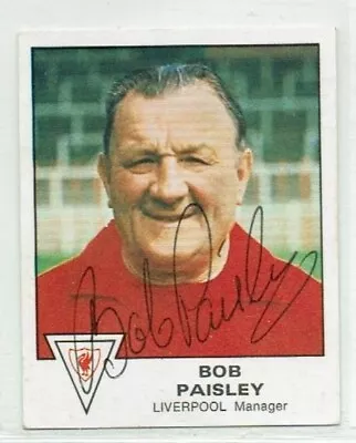 BOB PAISLEY Signed 1980 Panini Football 80 Sticker #190 LIVERPOOL Manager • £9.99