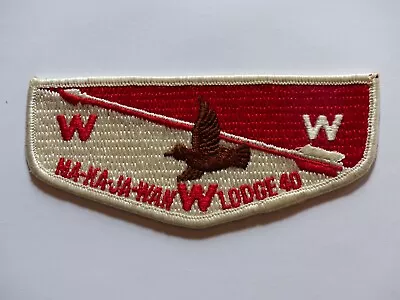 Unused Vintage Ma-Ka-Ja-Wan Lodge 40 Boy Scout Order Of The Arrow Flap Patch WWW • $7.46