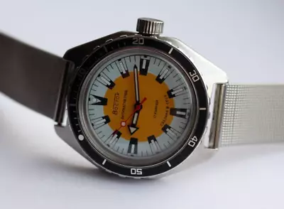 Ultra Rare Vintage WATCH Vostok Amphibian Diver Banana USSR MILITARY Soviet • $350