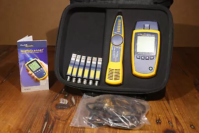 Fluke Networks MicroScanner2 & IntelliTone Pro 200 Cable Test Kit With Case • $629.94