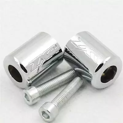 $24.84 • Buy For Kawasaki ZX-10R Z1000 ZX11 ZX12R ZX14 Chrome CNC Billet Hand Bar Ends 1 Pair