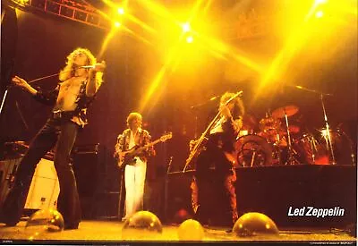 $19.99 • Buy Vintage Led Zeppelin Live On Stage Concert Poster 22 X 32 Canada Bigfoot