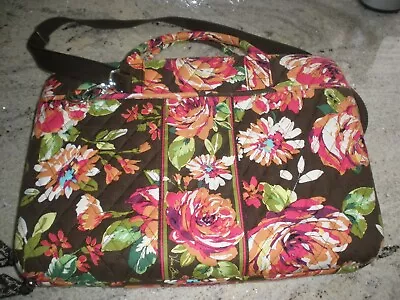 Vera Bradley 17  Laptop Portfolio Hard Case | Computer Messenger Bag/ Strap (P12 • $31.50