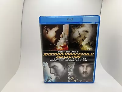 Mission: Impossible Quadrilogy (Blu-ray Disc 2015 4-Disc Set) Good  A8-1 • $10.95