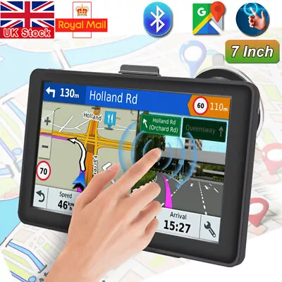 7'' Car Truck Sat Nav GPS Navigation  Touch Screen 8GB UK&EU Free Lifetime Maps. • £41.98