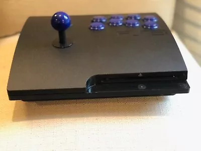 Custom Universal Fight Stick In Genuine PS3 Enclosure Modded Sanwa Stick • $420