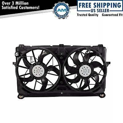 Radiator Dual Cooling Fan Assembly Fits 2005-2007 Chevrolet • $146.75
