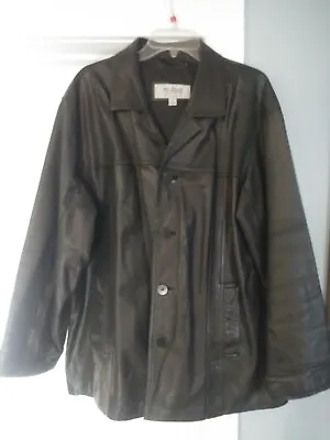 Wilson’s Leather M. Julian Men’s L Black Genuine Leather 4 Button Jacket • $30