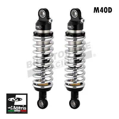 Matris M40D Chrome Rear Shocks Fits Kawasaki W650 1998-2006 • £998