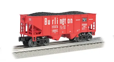 Bachmann Trains 48207 O Burlington Red 55-Ton 2-Bay USRA Outside Braced Hopper • $42.95