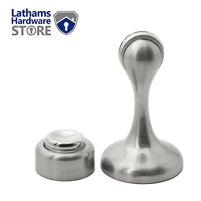 £7.50 • Buy Satin Stainless Steel Door Stops With Magnetic Door Stop Options Highest Quality