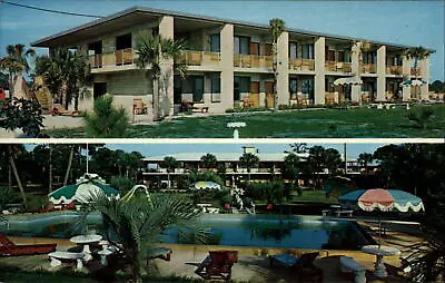 George's Motel ~ Panacea Florida ~ Multi-view ~pool ~ Unused Vintage Postcard • $1.99