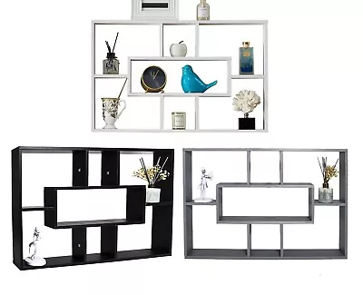 £19.99 • Buy Space Saving Floating Shelves Wall Mounted Display Shelf Bookshelf Storage Unit 
