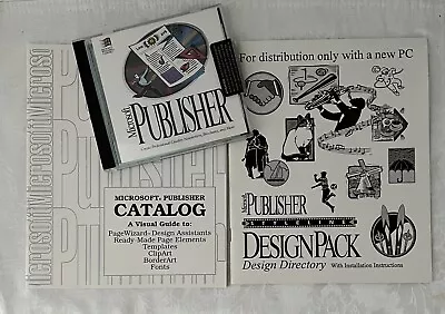 Microsoft Publisher Version 2.0 (1994) Vintage Software + Catalog • $9.95