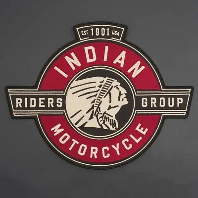 Vintage Indian Riders Group Embroidery Motorcycle Biker Badge Iron On Patch 1901 • $20