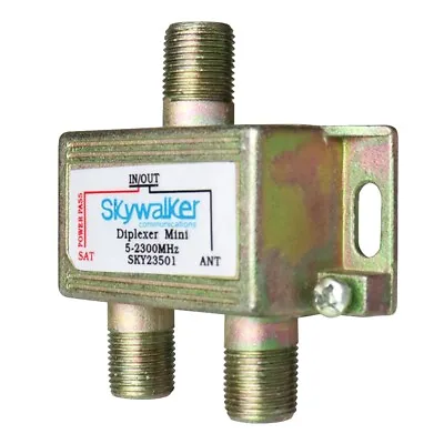 Skywalker 5-2300MHz Coax Mini Diplexer For Off-Air & Satellite Signals • $6.99