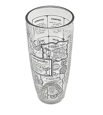 Vintage IRVINWARE U.S.A. Glass Cocktail Martini Shaker Glasses 8.25  Tall • $12.99