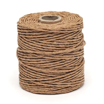 £16.99 • Buy 500 M Of Brown Paper Raffia Cord Craft Twine Rope String Craft DIY Scrapbook