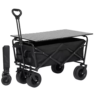 Collapsible Folding Outdoor Camping Wagon Park Utility Picnic Cart With Brake US • $108.96