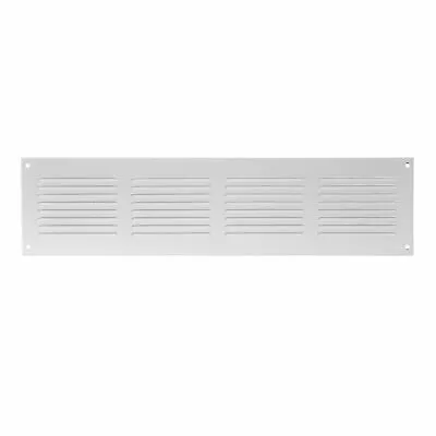 Metal Air Vent Grille 400mm X 100mm Fly Screen Flat Louvre Duct Cover • £15.99