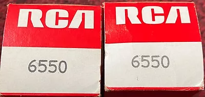 RCA Sylvania 6550 Output Tubes Pair 1976 • £96.51